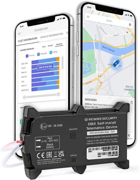 Rewire Security Db2 Plus Real Time Self Install Vehicle Gps Tracker Tracking System Device