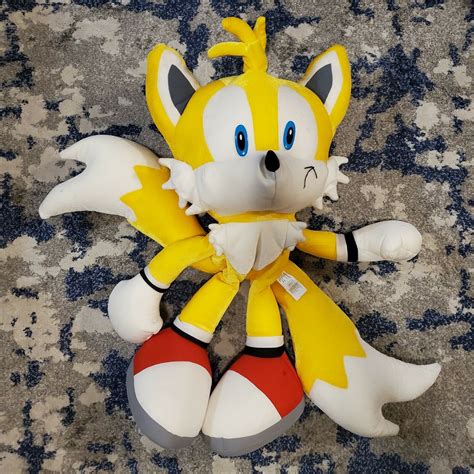 Mavin | Tails Sonic the Hedgehog Sega Toy Network Project Sonic ~32" Jumbo Plush