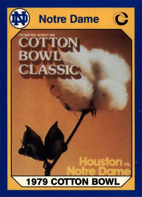 1990 Notre Dame 200 18 1979 Cotton Bowl Nm Mt