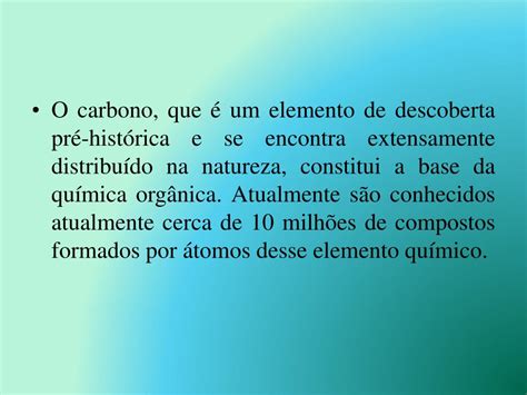 Ppt Introdução à Química Orgânica Parte 1 Powerpoint Presentation