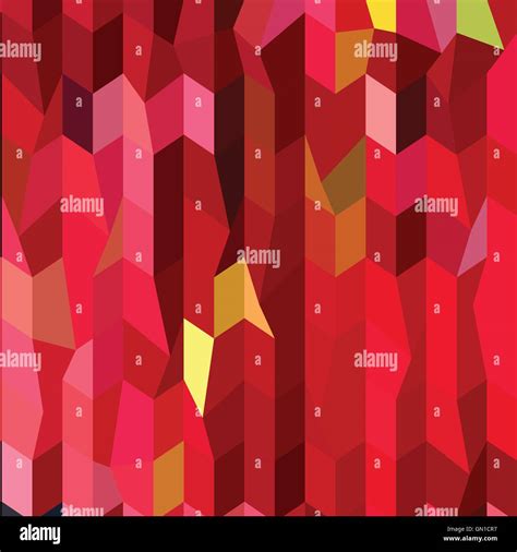 Cardinal Red Abstract Low Polygon Background Stock Vector Image Art