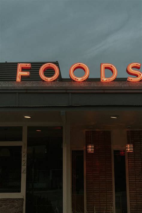 Neon Foods Sign Kirsten Holliday Photography Limited Edition Of 5