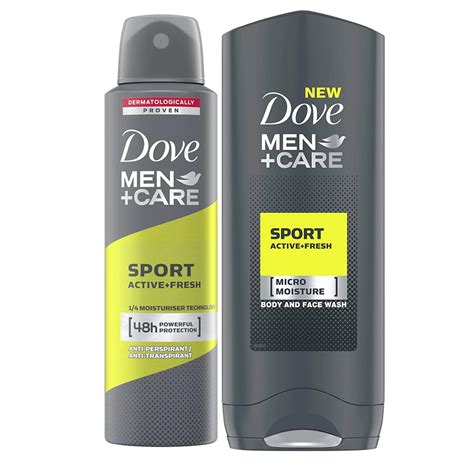 Set Cadou Pentru Barbati Dove Active Fresh Gel De Dus 250ml Deodorant Spray 150 Ml Emagro