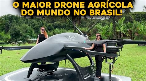 Maior Drone Agr Cola Do Mundo Lan Ado No Brasil Incr Vel Youtube