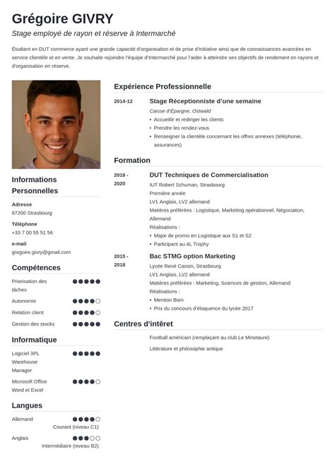 Modele De Cv Etudiant