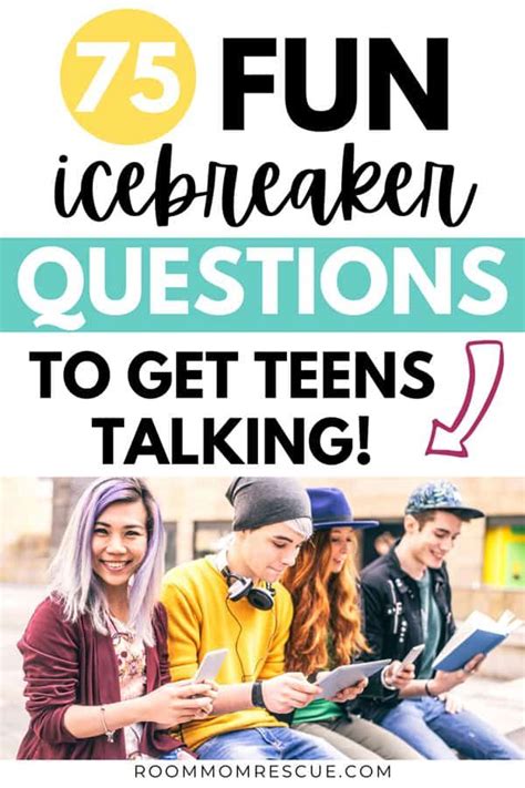 75 Fun Icebreaker Questions For Teens Fun Icebreakers Funny Icebreaker Questions Ice