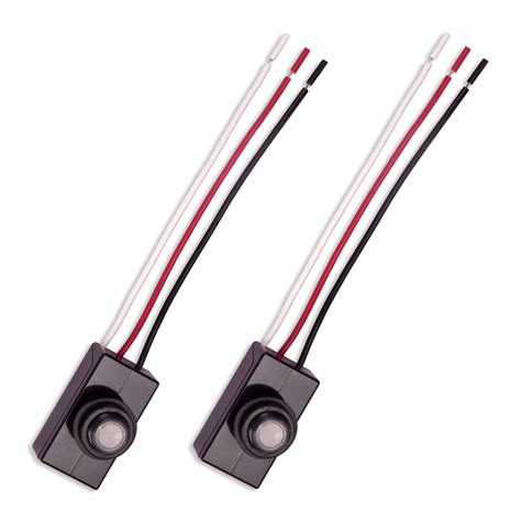 ZORZA 2Pcs Dusk To Dawn Switch 12V 48V DC Photocell Sensor Auto ON Off