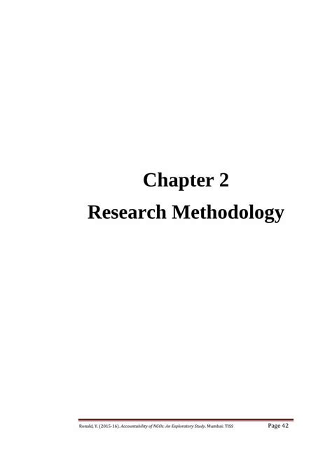 PDF Chapter 2 Research Methodology Shodhgangashodhganga Inflibnet