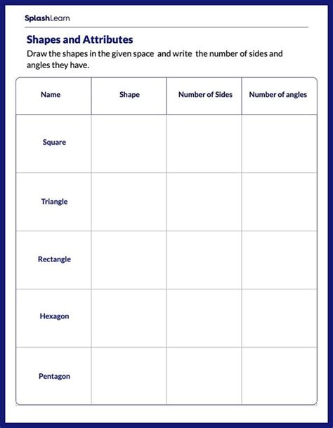 Reasoning With Shapes And Their Attributes Facts Worksheets