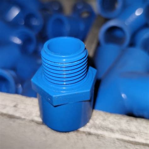 Emerald Pvc Blue Potable Male Adapter 12 34 Or 1 Shopee Philippines