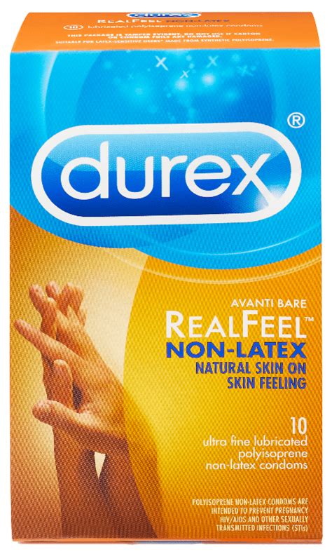 Durex Real Feel Non Latex Condoms Lubricated Condoms For Men With Skin