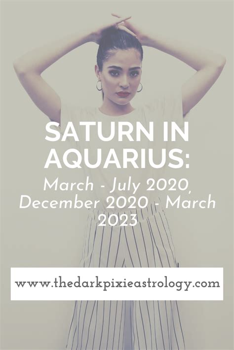 Saturn In Aquarius March July December March The