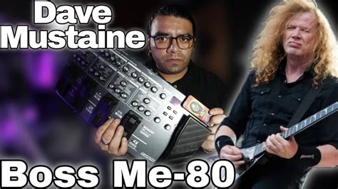 Dave Mustaine Emulando El Tono De Dave Mustaine Boss Me Youtube