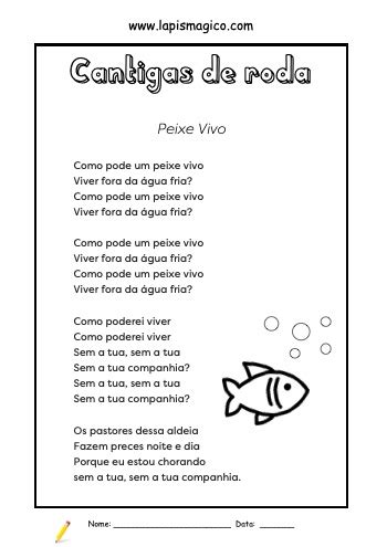 Peixe Vivo Cantiga De Roda