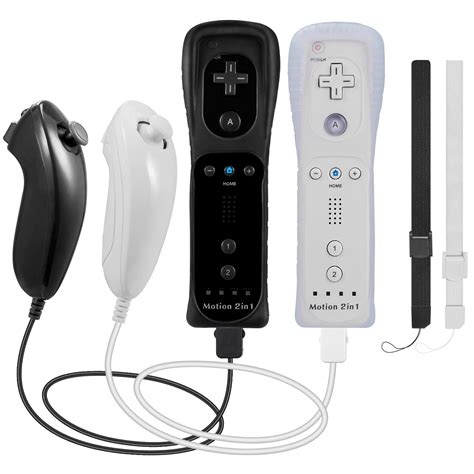 Luxmo Wii Remote Controller Motion Plus and Nunchuck for Wii/Wii U ...