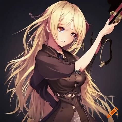 Badass Blonde Haired Anime Girl On Craiyon