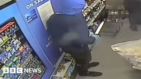 Corby Shop Workers Threatened By Robber With Two Knives Bbc News