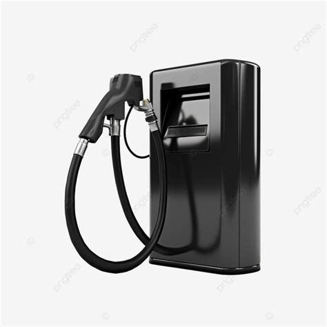 Black Fuel Pump Service For Dispensing Petrol For Motor Vehicles Fuel