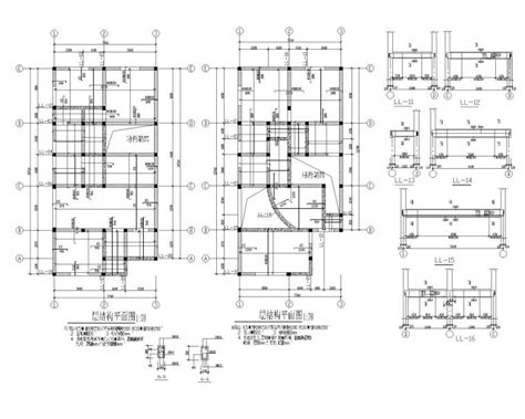 某五层小型住宅砖混结构施工图（cad） 砌体结构施工图 筑龙结构设计论坛