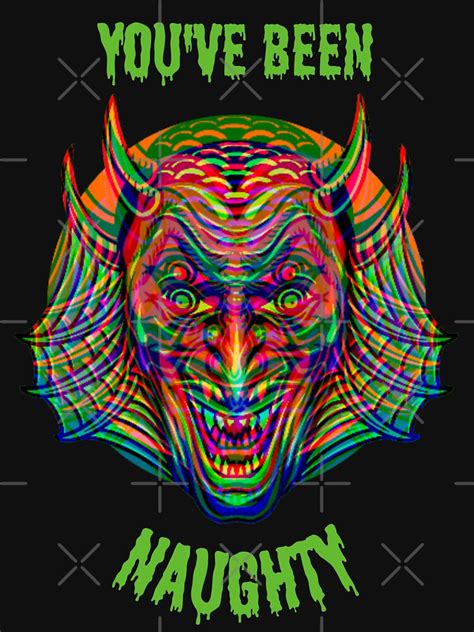 You Ve Been Naughty Krampus Trippy T Shirt For Sale By Georgy