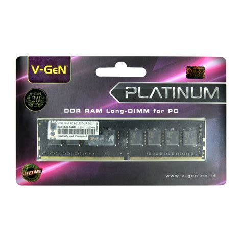 Jual V Gen Ram Ddr Gb Platinum Longdimm Memory Ram Pc Vgen