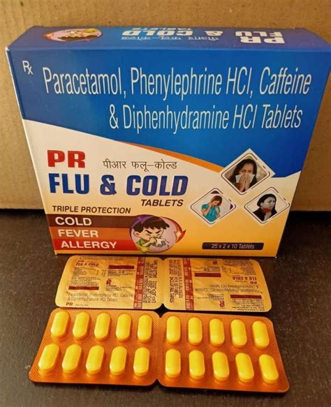 Paracetamol Phenylephrine HCL Caffeine Diphenhydramine HCL Tablet At