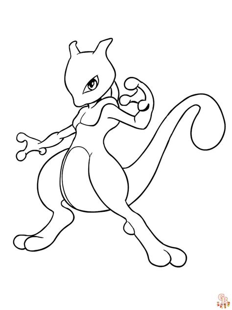 Explore The Fascinating World Of Pokemon Coloriages Mewtwo The