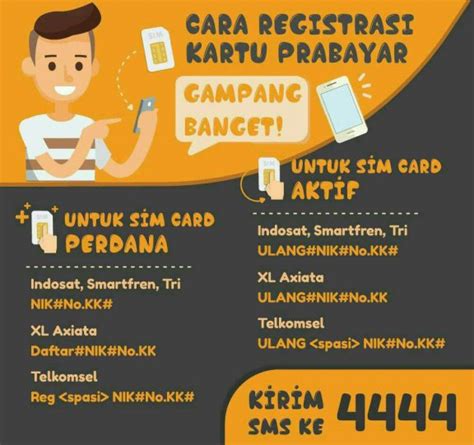 Cara Registrasi Kartu Baru Dan Lama