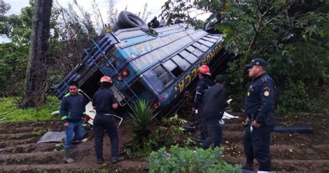 Un Bus Cae En Una Hondonada En La Ruta Interamericana Chapin Tv