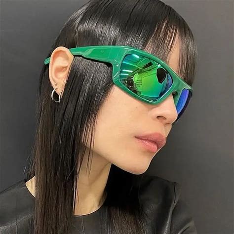 Fashion Punk Sports Rectangle Sunglasses For Women Men 2022 New Y2k