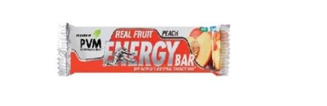 PVM ENERGY BAR FRUIT PEACH Poobie Naidoos