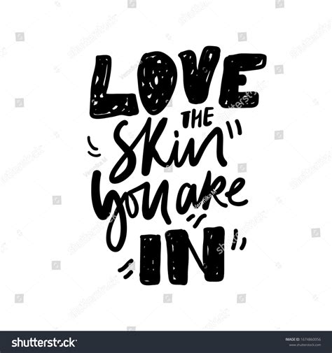 Love Skin You Skincare Quotes Hand Stock Vector Royalty Free 1674860056 Shutterstock