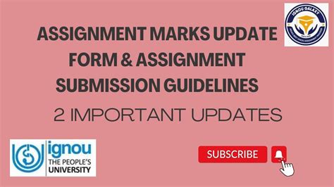 Ignou Released 2 Important Updates Assignment Marks Update Form And Assignment Submission