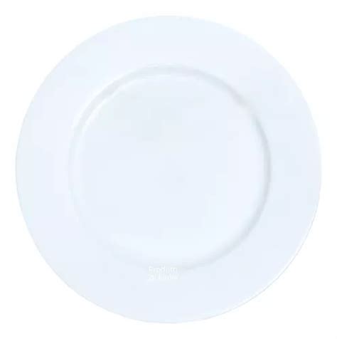 40 Platos Planos Versa De Porcelana Blanca Germer 2nd Line 28 Cm