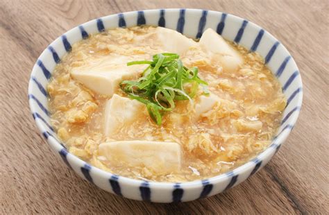 減塩献立つゆで！豆腐の玉子あんかけ スマイルレシピ イチビキ 公式サイト 名古屋のみそ・しょうゆ・つゆメーカー