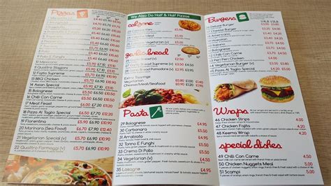 Menu At Pizza Al Taglio Pizzeria Huddersfield