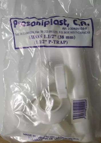 Sifon Para Fregadero Y Batea Plastico 1 12 Prosaniplast Mercadolibre