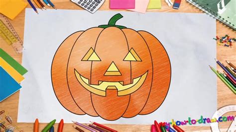 How To Draw A Jack Olantern Halloween My How To Draw