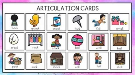 Short Vowel Sounds Articulation Cards With Visual Cues Speech