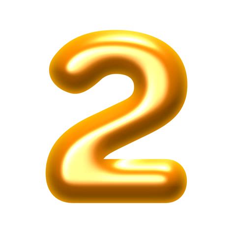 Golden 3d Numbers Png File 34617955 Png