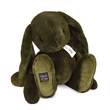 Peluche Lapin Vert Kaki 50 Cm LE LAPIN Histoire D Ours HO3253