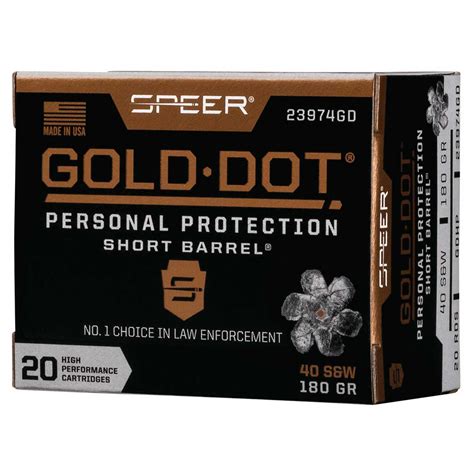 Speer Gold Dot S W Grain Hollow Point