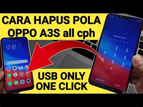 Wow Hapus Pola Oppo A3s USB ONLY Tanpa Bongkar Mantab Tenan YouTube