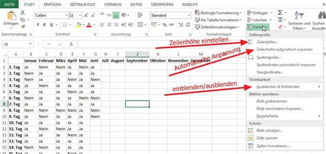 Spalten Und Zeilen Anpassen In Excel Excel Tutorial Lektion 7