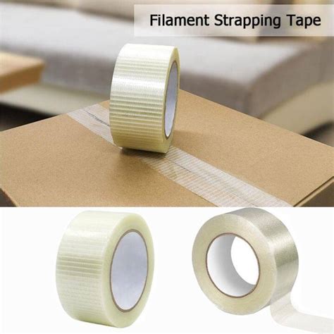 M Strong Filament Strapping Tape Heavy Duty Transparent Reinforced