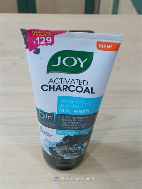 Joy Activated Charcoal Face Wash Skin Purifying Deep Detox Ml F