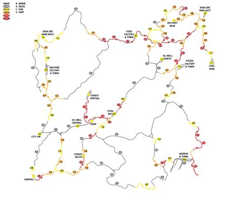 High Res. Derail Valley Map (vector based) Grade Example : r/DerailValley