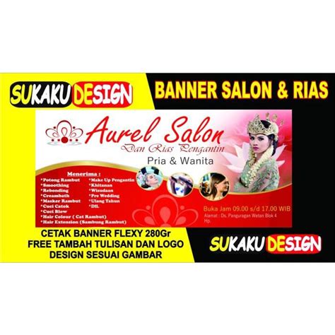 Jual Spanduk Banner Usaha Salon Dan Rias Pengantin Shopee Indonesia