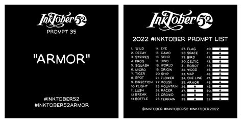 Suit Up For Inktober 2022 The Inktober Newsletter