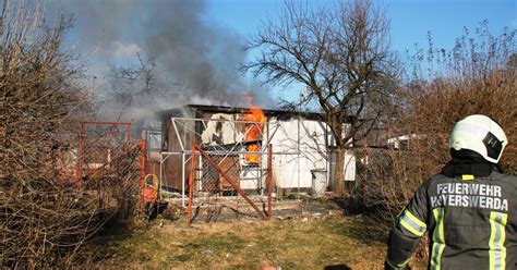 hoyte24 Nachrichtenportal für Hoyerswerda Gartenlaube in Flammen